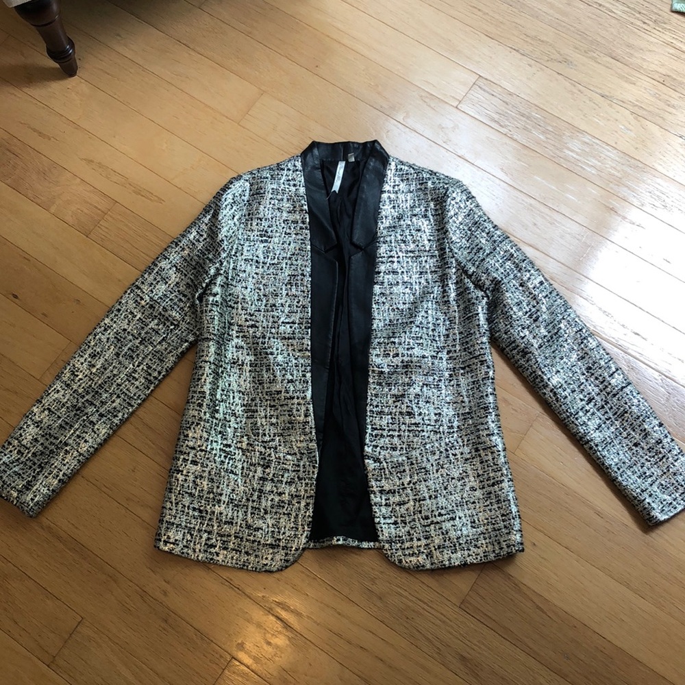 Peacock Alley Tweed Metallic Blazer